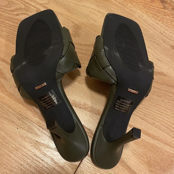 Billini Sandro Heeled Mule in Olive - Picture 3 of 5